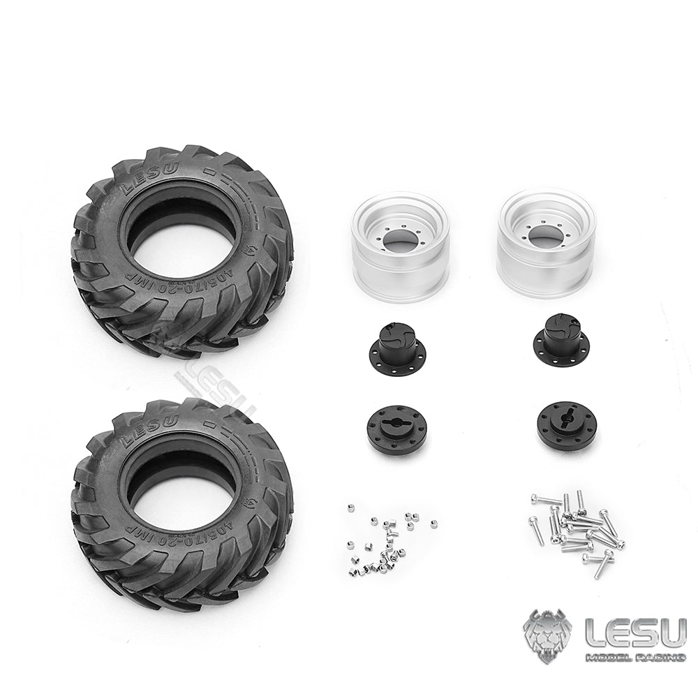 1/14 6MDX dump truck MCL8 loader AT1050 forklift tire wheel accessories set