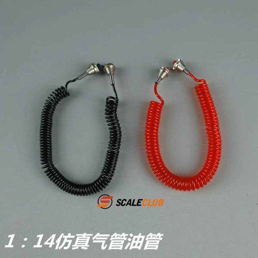 scaleclub1:14 1:16 Tamiya tractor head mud head simulation air pipe oil pipe