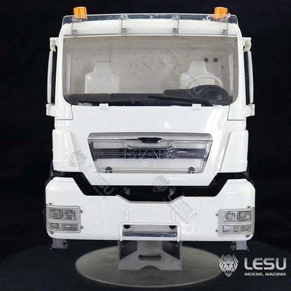 1 pair of LESU 1/14 RC engineering dump truck model metal protective cover G-6208 for Tamiya TGX headlight cover upgrade parts