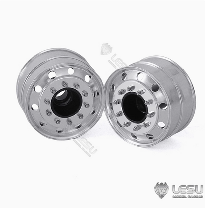 1/16 truck aluminum alloy wheel hub German bruder accessories 50001 unpowered front axle wide bell model LESU