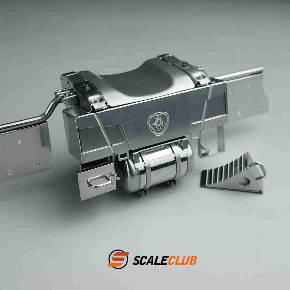 scaleclub 1/14 Tamiya Scania tractor upgrade metal rear tail beam rear gas tank anti-skid