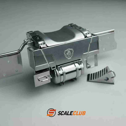 scaleclub 1/14 Tamiya Scania tractor upgrade metal rear tail beam rear gas tank anti-skid