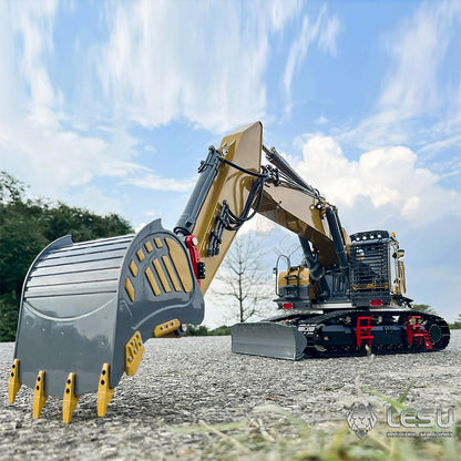 LESU 1/14 Heavy Hydraulic Excavator Model 7-way Valve Aoue ET35 Large Short Tail with Front Shovel Crawler Hydraulic Excavator
