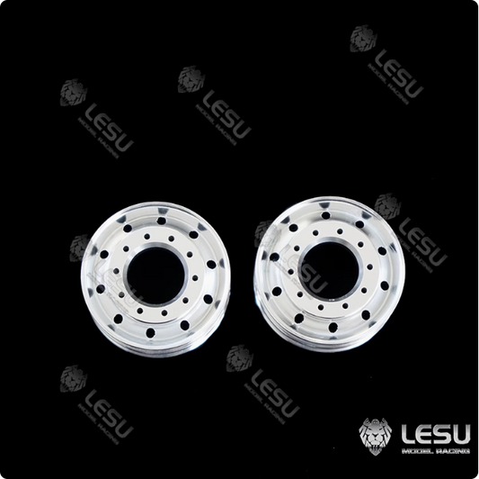 1/16 truck aluminum alloy wheel tractor DIY German bruder flange bridge front wide wheel 50003 model