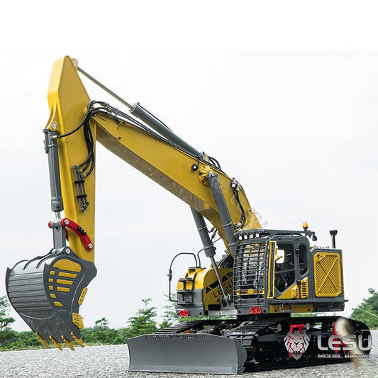 LESU 1/14 Heavy Hydraulic Excavator Model 7-way Valve Aoue ET35 Large Short Tail with Front Shovel Crawler Hydraulic Excavator