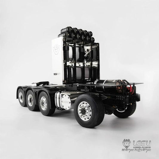 LESU 1/14 Tamiya Scania R470 R620 heavy tractor truck 8X8 full drive differential lock axle finished chassis remote control model