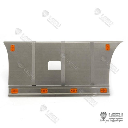 LESU G-6245 Metal Stainless Steel Pedal Side Skirts Tool Box with Lighting Set for Tamiya 1/14 RC Tri-axle Tractor Truck