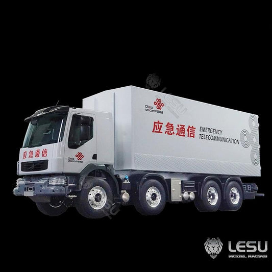 LESU 1/14 Volvo Truck Model Toy 8*4 Dense Bucket Container Truck Full Metal Bucket Simulation Chassis LS-Z0056
