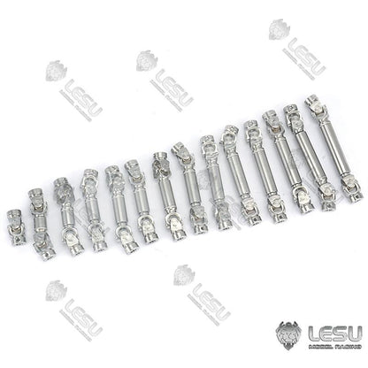 LESU 1/14 truck Tamiya tractor spline drive shaft stainless steel welding CVD universal joint coupling climbing car
