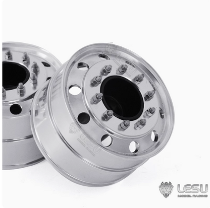 1/16 truck aluminum alloy wheel hub German bruder accessories 50001 unpowered front axle wide bell model LESU