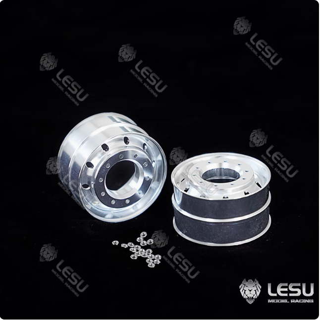 1/16 truck aluminum alloy wheel tractor DIY German bruder flange bridge front wide wheel 50003 model