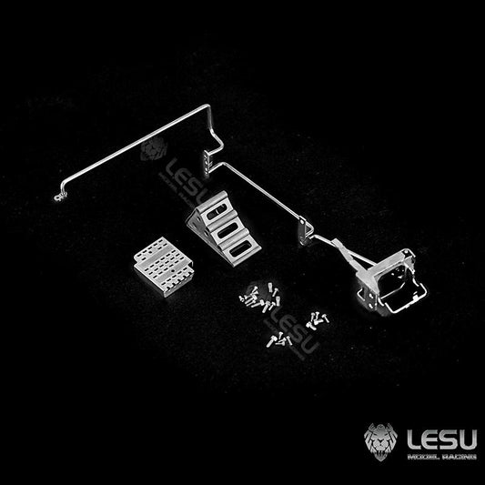 LESU Metal handrail pedal anti-slip assembly G-6201 for Tamiya 1851 3363 1/14 RC dump truck shell upgrade decorative parts