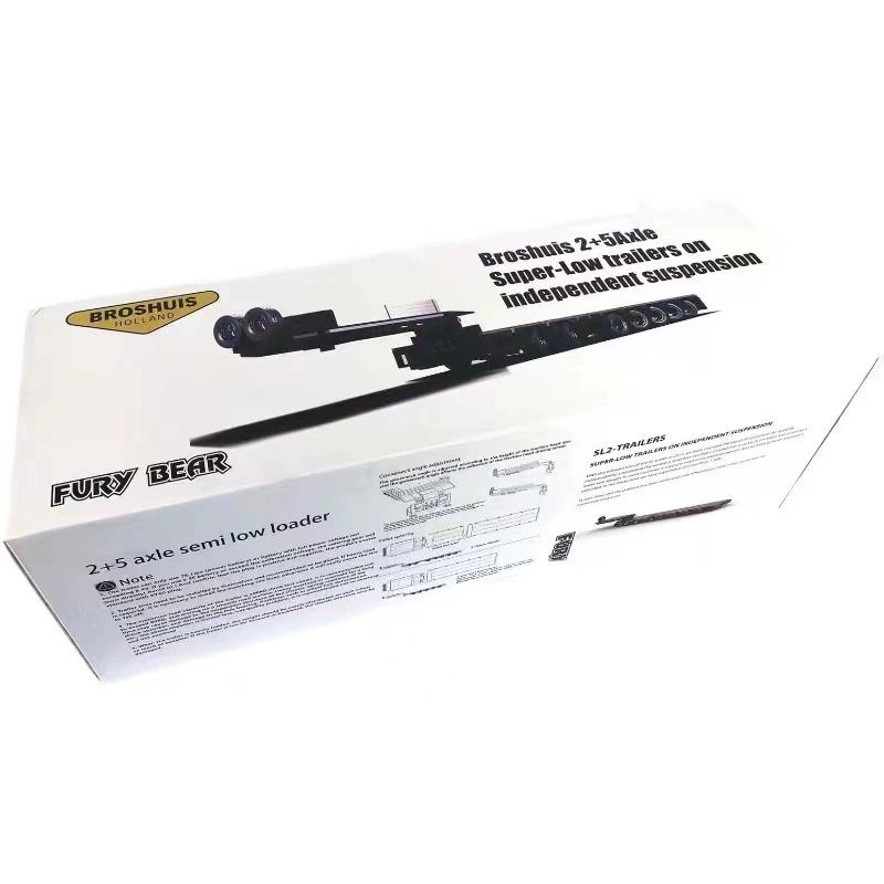 scaleclub 1/14 5+2 follow-up steering heavy engineering vehicle trailer heavy trailer large transport
