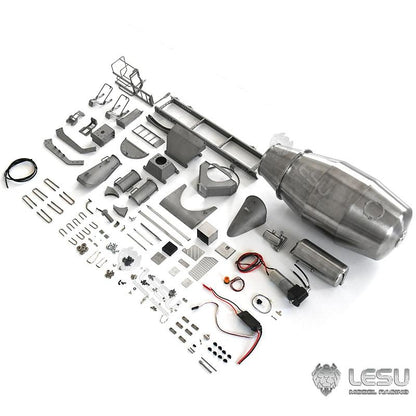 LESU 1/14 Tamiya simulation remote control toy mixer truck upgrade model full metal mixer truck container