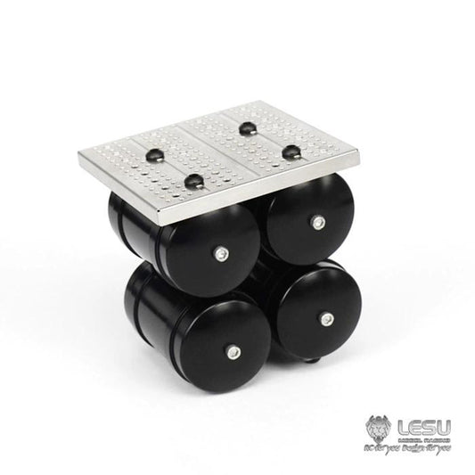 LESU G-6094-A 1/14 truck model simulation four gas tank accessories Tamiya traction truck mud truck model upgrade modification