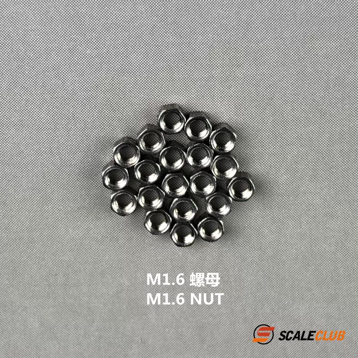 scaleclub Custom 1.6mm Nut Screw Hexagonal (2.0mm) Screw