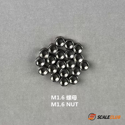 scaleclub Custom 1.6mm Nut Screw Hexagonal (2.0mm) Screw