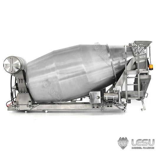 LESU 1/14 Tamiya simulation remote control toy mixer truck upgrade model full metal mixer truck container