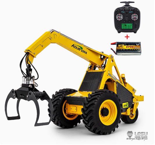 LESU 1/14 Aoue hydraulic model 225A crank boom RD-A0019 4-way valve rear single wheel steering