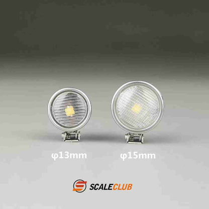 Scaleclub 1/14 Tamiya tractor truck dump truck climbing off-road upgrade metal small spotlight metal lamp cup