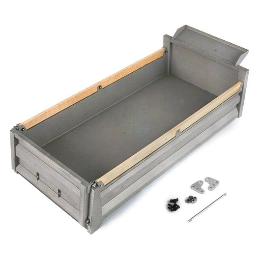 LESU 1/14 Tamiya Truck King mid-cylinder dump truck model toy metal dump bucket