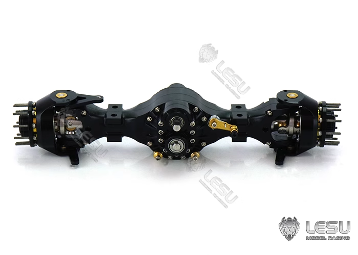 1/16 truck tractor DIY German bruder axle upgrade 10004 flange front through bridge differential lock version LESU