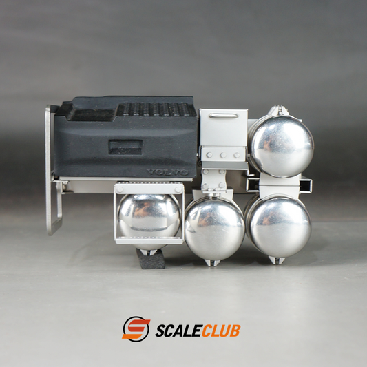 Scaleclub Model for Tamiya FH750 1/14 RC traction truck model toy battery box 4 gas tanks with pedals upgrade modification parts