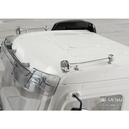 1/14 RC Truck Metal Stainless Steel Horn LESU G-6126 Series for Tamiya 3363 Truck Dump Truck Model Toy Upgrade Modified Parts