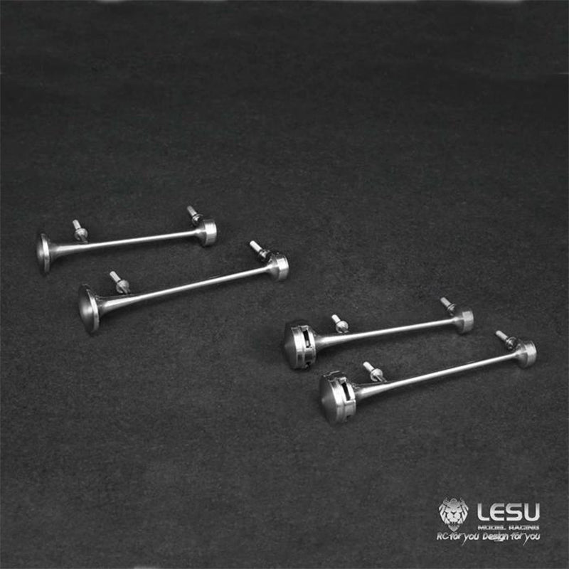 1/14 RC Truck Metal Stainless Steel Horn LESU G-6126 Series for Tamiya 3363 Truck Dump Truck Model Toy Upgrade Modified Parts