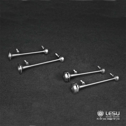 1/14 RC Truck Metal Stainless Steel Horn LESU G-6126 Series for Tamiya 3363 Truck Dump Truck Model Toy Upgrade Modified Parts