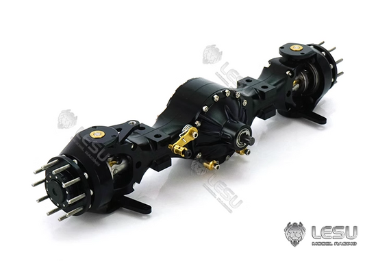 1/16 truck tractor DIY German bruder axle upgrade 10005 flange front axle differential lock version LESU model