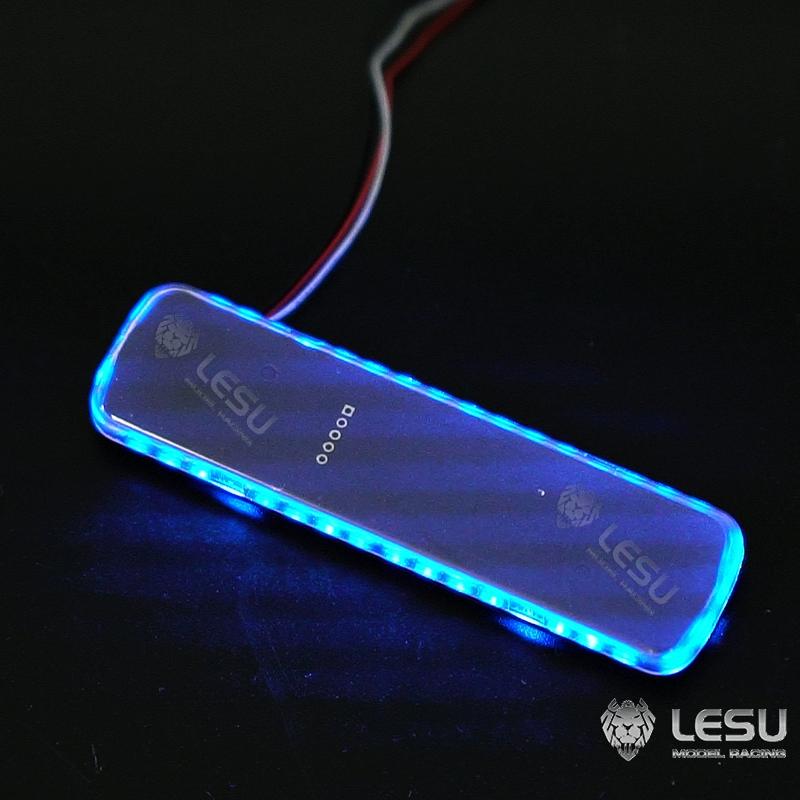 S-1311-B -RB for Tamiya 1/14 RC Truck LESU LED Red Blue Yellow Variable Mode Metal Engineering Vehicle Warning Light Parts