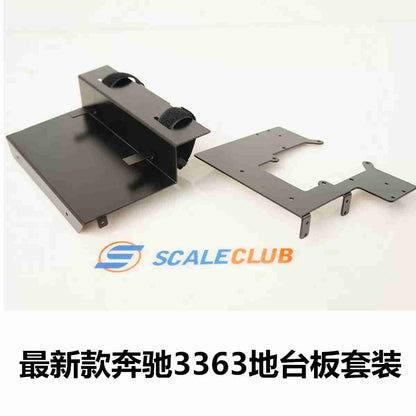 SCALECLUB DTB-TY-1 for 1/14 Tamiya RC trailer truck steering gear front storage line metal floor upgrade modification parts