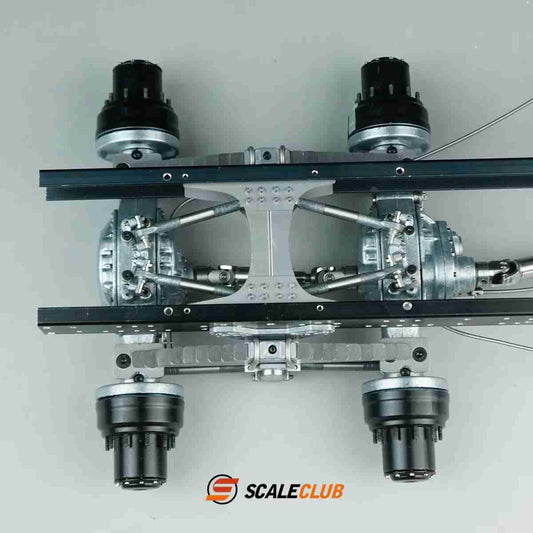 scaleclub Tamiya 1/14 tractor mud head simulation metal two-axle rear suspension Chiaki suspension