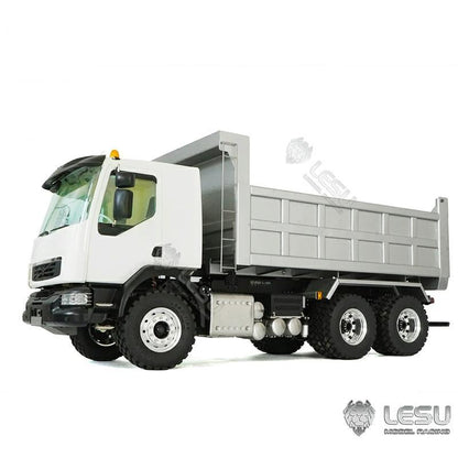 LESU 1/14 Volvo Truck Model 6x6 Dump Truck Three-axle Full Drive F-Frame Hydraulic System