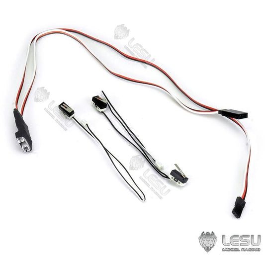 LESU 1/14 hydraulic three-way dump truck hydraulic system limit installation device