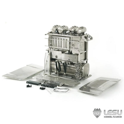 LESU 1/14 Tamiya Truck Simulation Model Heavy Duty Tractor Truck Metal Equipment Rack G-6177 Modified Car Parts