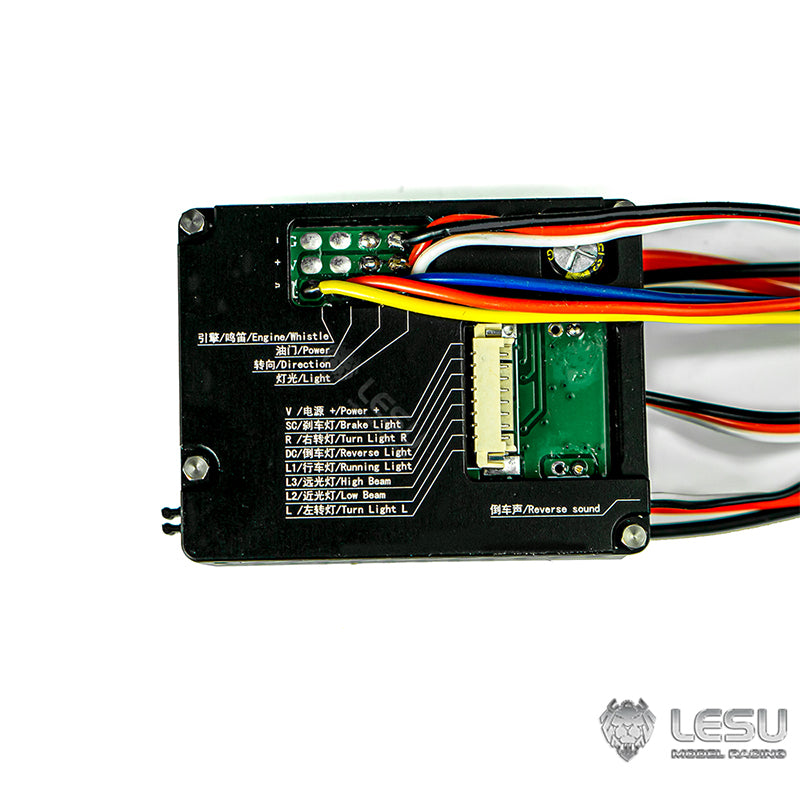 LESU EL-007 integrated lighting and sound module assembly Euro Truck L6 V6 V8 four sound effects suitable for RC vehicle upgrade