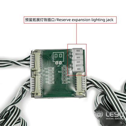 LESU EL-007 integrated lighting and sound module assembly Euro Truck L6 V6 V8 four sound effects suitable for RC vehicle upgrade