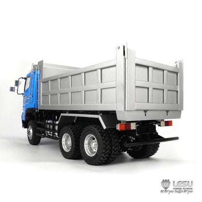 LESU 1/14 Tamiya Hino Truck Metal 6X6 High Torque Hydraulic Dump Truck Model Chinese Style LS-20130014-B