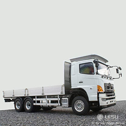 LESU 1/14 Simulation Truck 6X4 Metal Flatbed Truck Transporter Modified Remote Control Model Toy