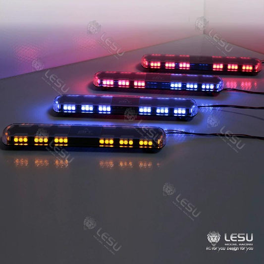 LESU 18 modes LED red, blue, yellow and orange light S-1280 for Tamiya 1/14 RC truck warning top light upgrade modification
