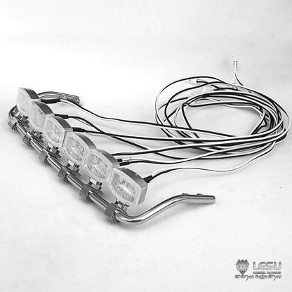 LESU RC Truck Model High Top Spotlight LED Headlight Spotlight S-1249-B for 1/14 Tamiya TGX26.540 Traction Truck Model Toy Parts