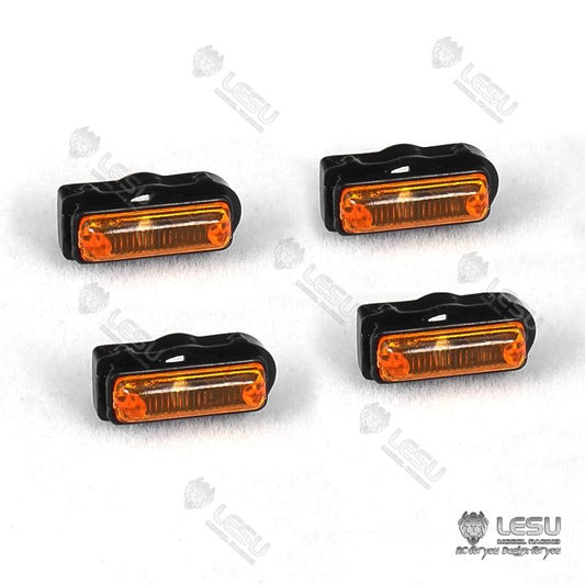LESU 1/14 Tamiya tractor truck universal modified side skirt lights width lights warning lights LED lights S-1225 parts